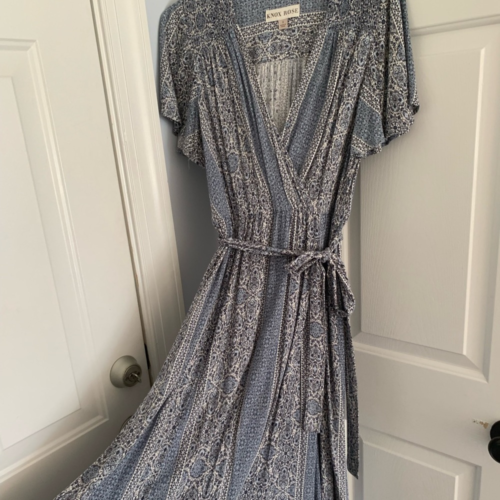 Knox rose wrap maxi dress